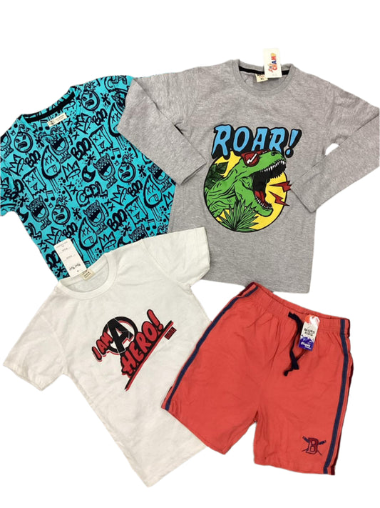 Kids Boys Summer Deals 6-7 Years Shirts and Shorts