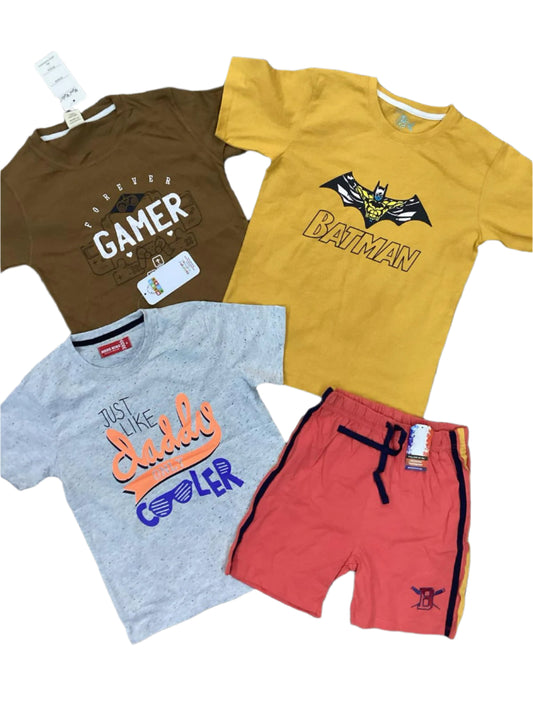 Kids Boys Summer Deals 6-7 Years Shirts and Shorts