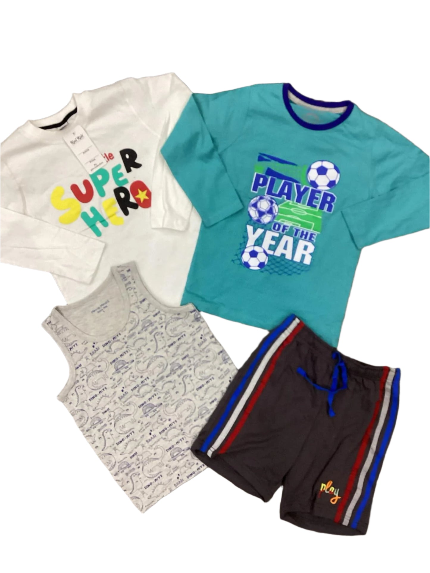 Kids Boys Summer Deals 5-6 Years Shirts and Shorts