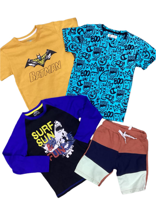 Kids Boys Summer Deals 5-6 Years Shirts and Shorts