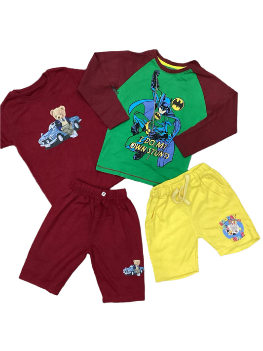 Kids Boys Summer Deals 4-5 Years Shirts and Shorts