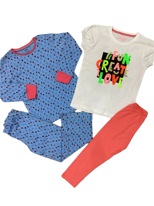 Kids Girls Summer Deals 4-5 Years Shirts and Tights