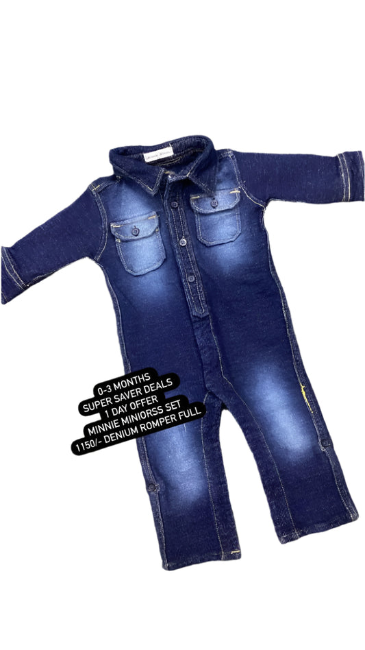 Kids Boys Sale New Arrivals Infant Original Minnie Minors Denim Romper