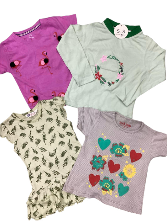 Kids Girls Summer Deal 12-18 Months Pack of 4