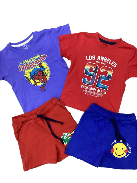 Kids Boys Summer Deal 12-18 Months Shirts and Shorts