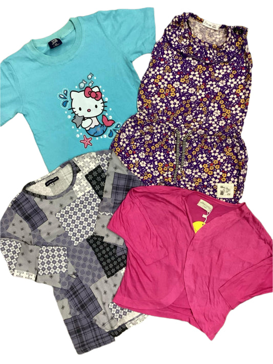 Kids Girls Summer Deal 3-4  Year Pack of 4 Branded Shirts