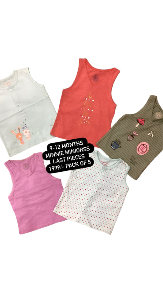 Kids Girls Summer Deal 9-12 Months Tank Tops