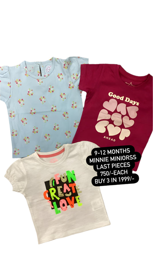 Kids Girls Summer Deal 9-12 Months Shirts