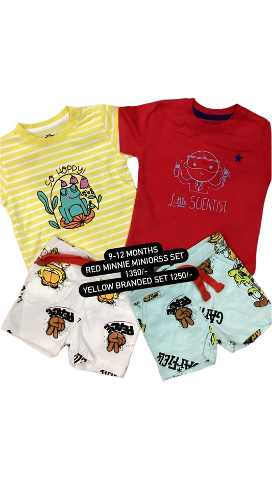 Kids Boys Summer Deal 9-12 Months Shirts and Short