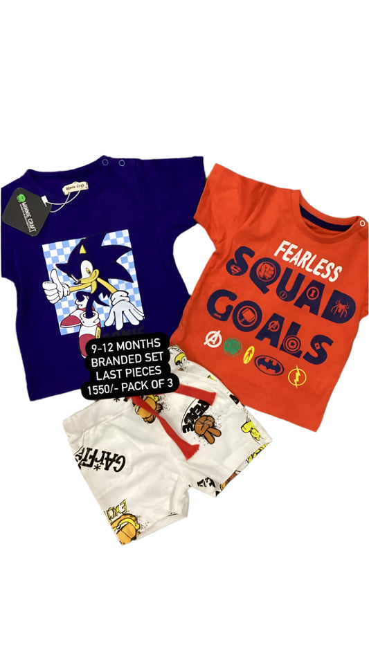 Kids Boys Summer Deal 9-12 Months Shirts and Shorts