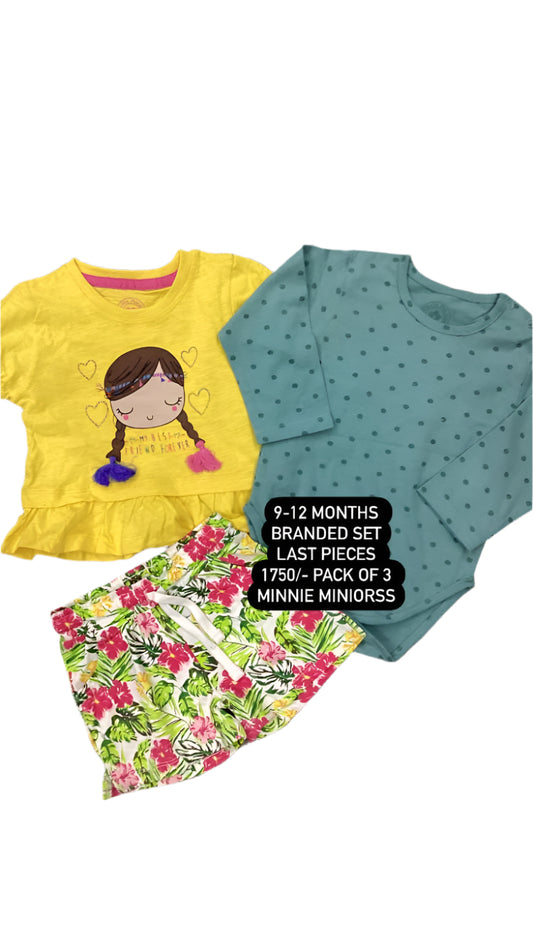 Kids Girls Summer Deal 9-12 Months Shirts and Short