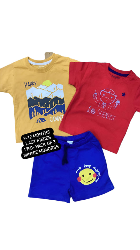 Kids Boys Summer Deal 9-12 Months Shirts and Short