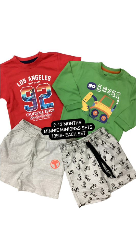 Kids Boys Summer Deal 9-12 Months Shirts and Shorts