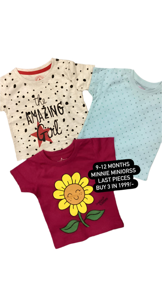 Kids Girls Summer Deal 9-12 Months Shirts