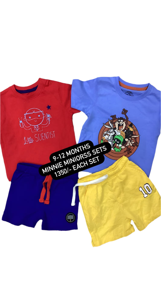 Kids Boys Summer Deal 9-12 Months Shirts and Short