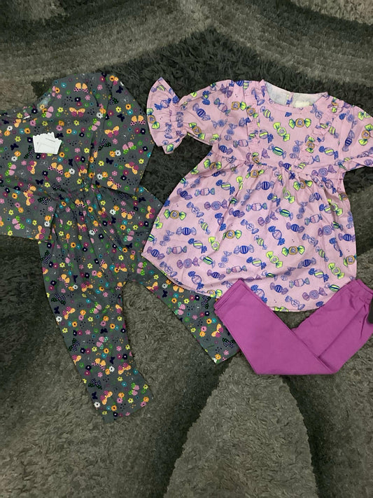 Kids Girls Summer New Arrivals on Sale Deal Pack of 3 for 2-3 Years