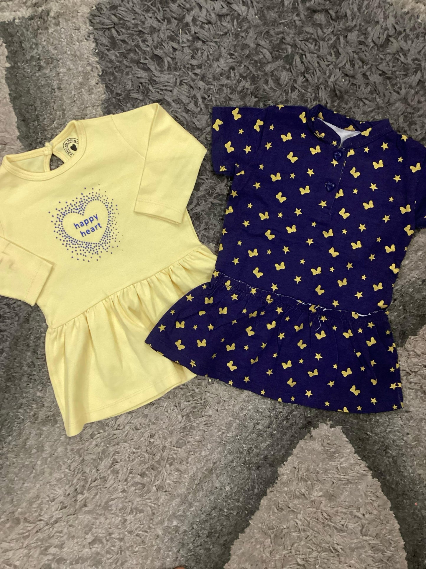 Kids Girls Summer New Arrivals on Sale Deal Pack of 2 for 9-12 Months
