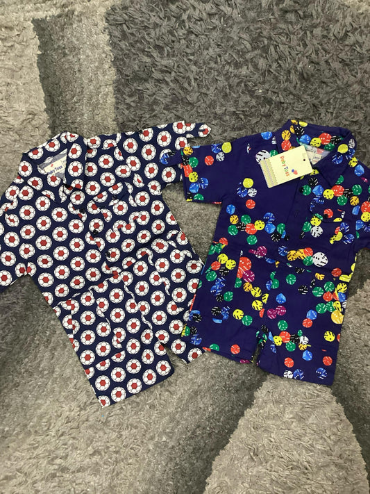 Kids Boys Summer New Arrivals on Sale Deal Pack of 2 for 9-12 Months
