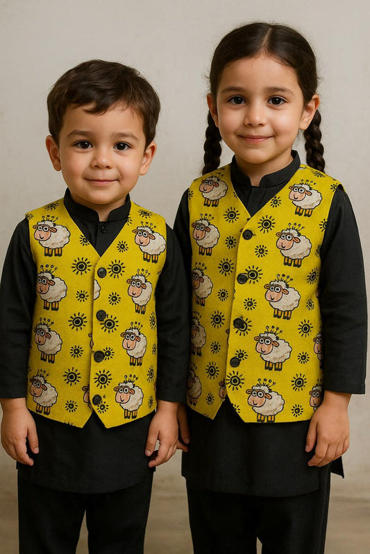 Celebrate Eid in style! Kids Girls Summer Lawn Bakra Print – New Arrival perfect for 2025 Eid fashion