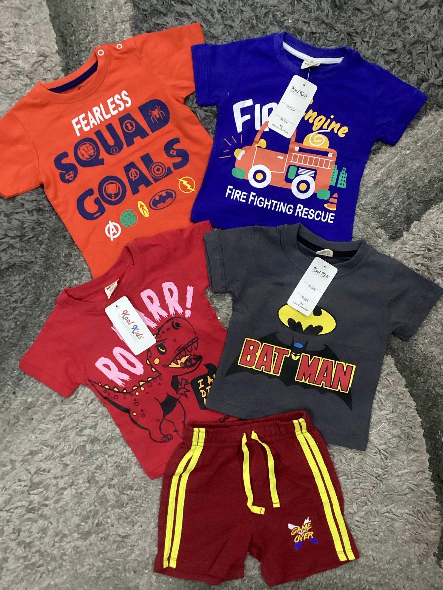 Affordable Baby Summer Outfits – 5-Pack Cotton Clothes | 9–12 Months