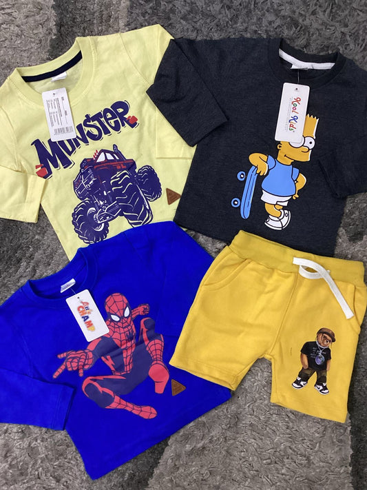 Affordable Baby Summer Outfits – 4-Pack Cotton Clothes | 12-18 Months/1 Year