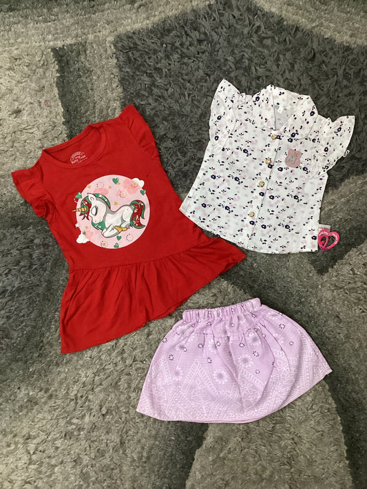 Affordable Baby Summer Outfits – 3-Pack Cotton Clothes | 12-18 Months/1 Year
