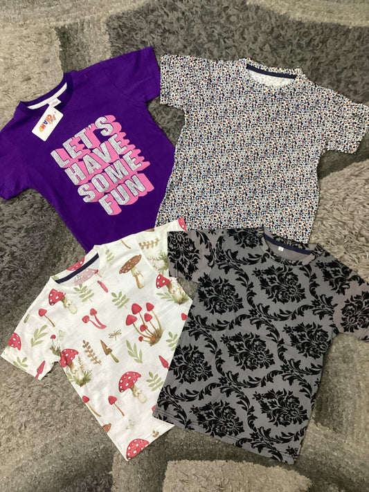 Affordable Baby Summer Outfits – 4-Pack Cotton Clothes | 7-8 Years