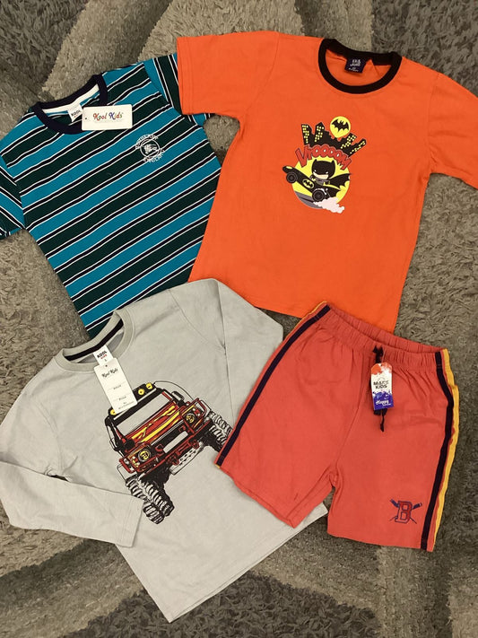 Affordable Baby Summer Outfits – 4-Pack Cotton Clothes | 6-7 Years