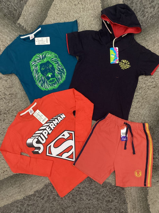 Affordable Baby Summer Outfits – 4-Pack Cotton Clothes | 6-7 Years