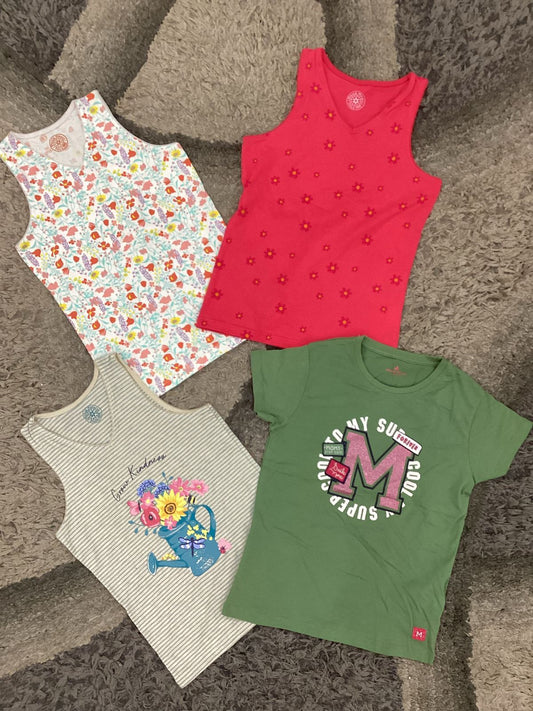Affordable Baby Summer Outfits – 4-Pack Cotton Clothes | 6-7 Years