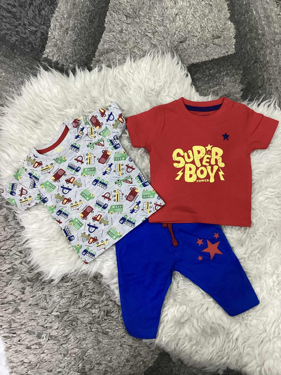 Affordable Baby Summer Outfits – 3-Pack Cotton Clothes | 0-3 Months