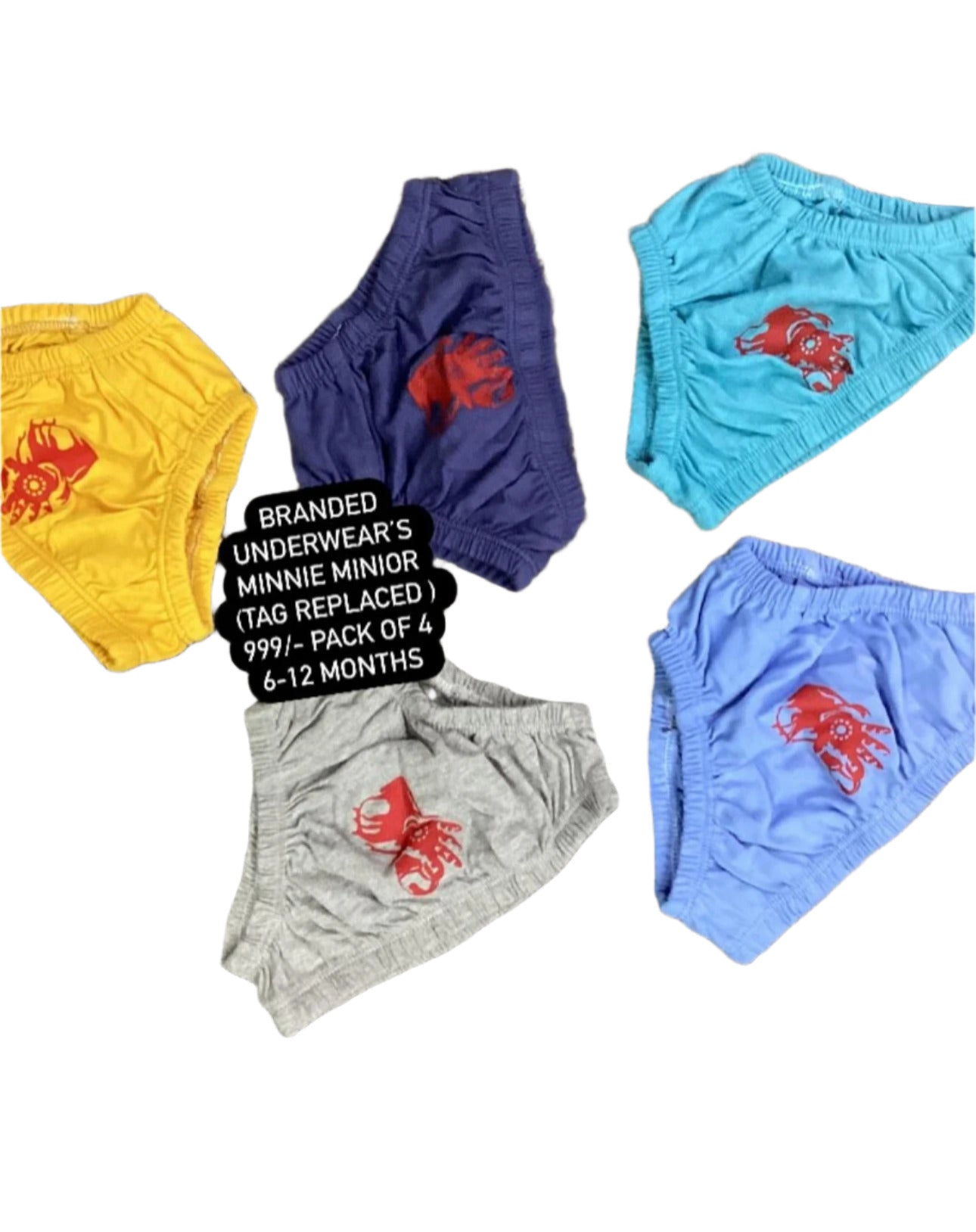Kids Boys Girls Affordable Baby Summer Panties/Underwears 6-12 Months