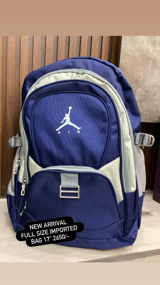 Kids Girls Boys SChool Bag Pack High Quality Single Zipper 17 Inch Michael Jordan