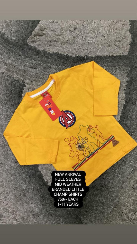 Kids Boys Girl Affordable Baby Outfits –-Full Sleeves Imported T Shirt