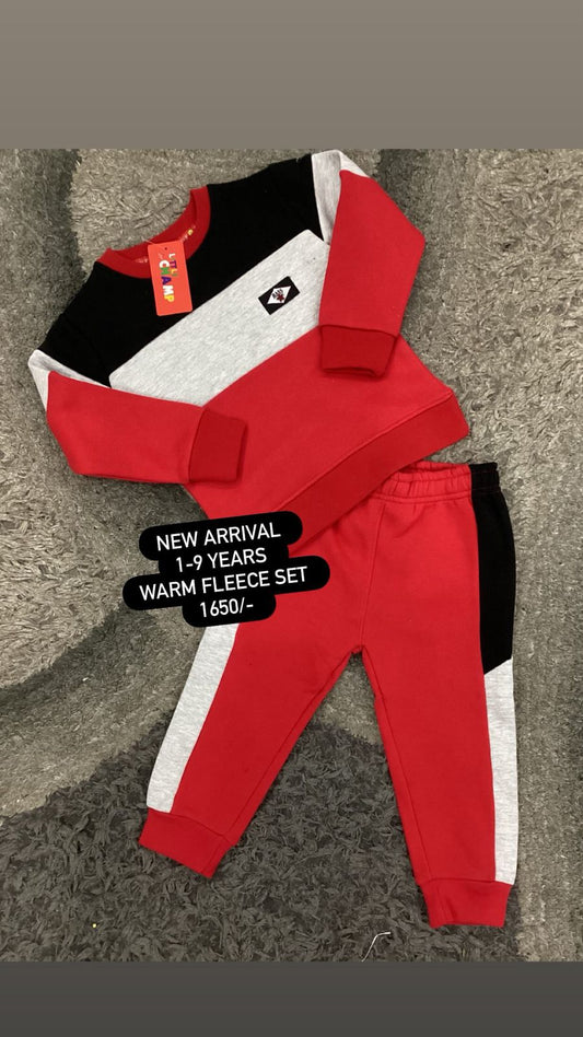 Kids Girls Boys Affordable Baby Outfits –- Winter Warm Branded Original Track Suit
