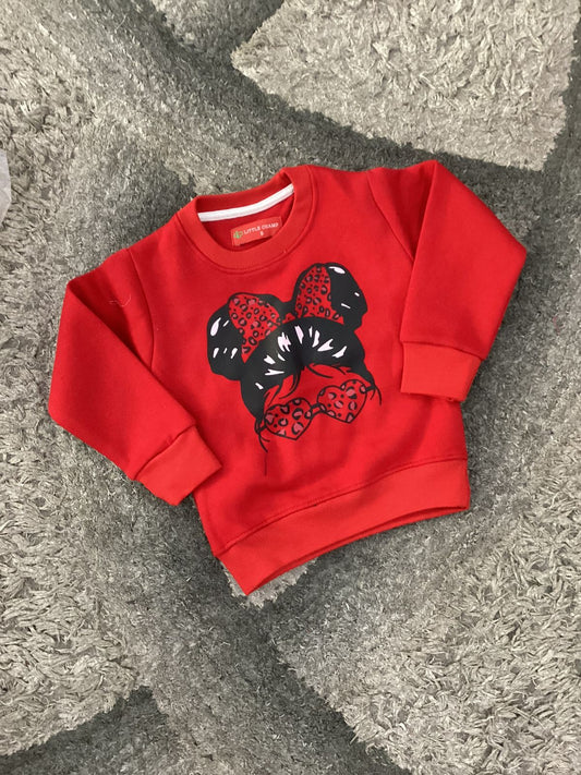 Kids Girls Affordable Baby Outfits –- Winter Warm Fleece Branded Shirt