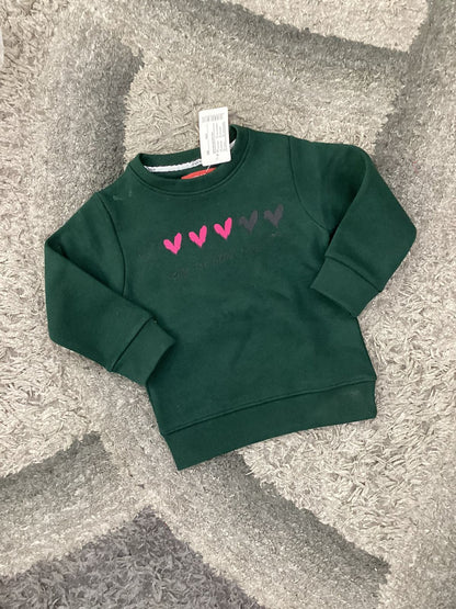 Kids Girls Affordable Baby Outfits –- Winter Warm Fleece Branded Shirt