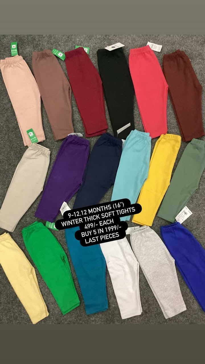 Kids Girls Boys Affordable Baby Outfits –- Winter Warm Branded Imported Tights
