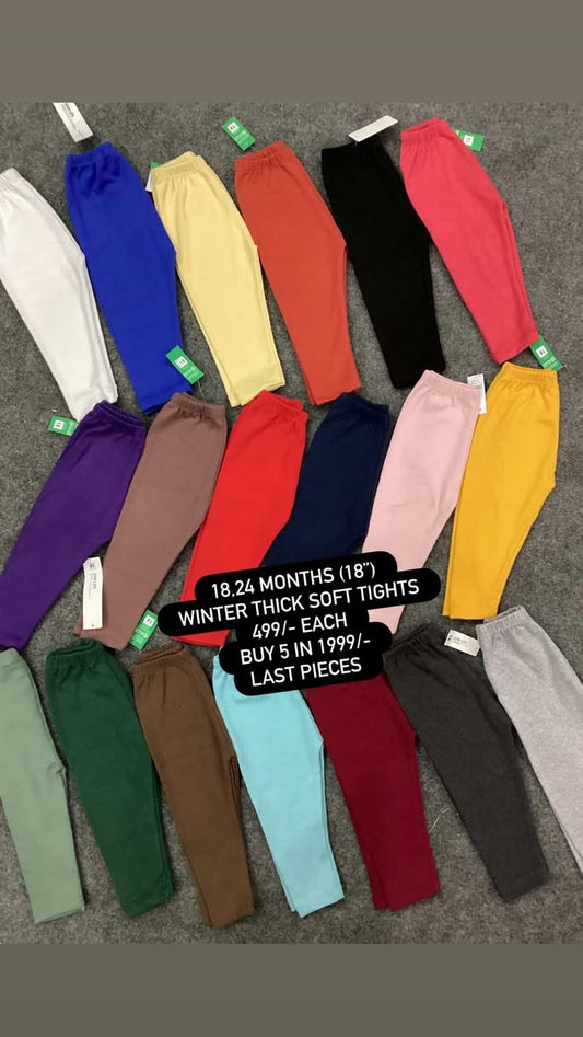 Kids Girls Boys Affordable Baby Outfits –- Winter Warm Branded Imported Tights