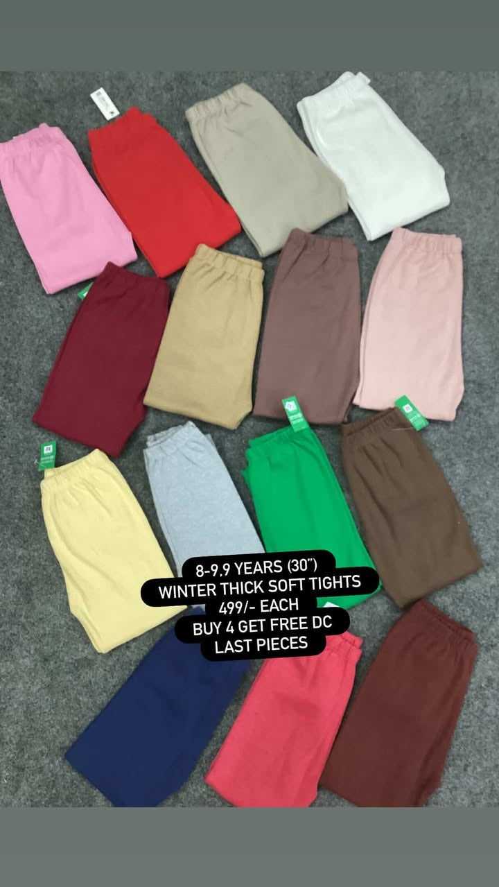 Kids Girls Boys Affordable Baby Outfits –- Winter Warm Branded Imported Tights