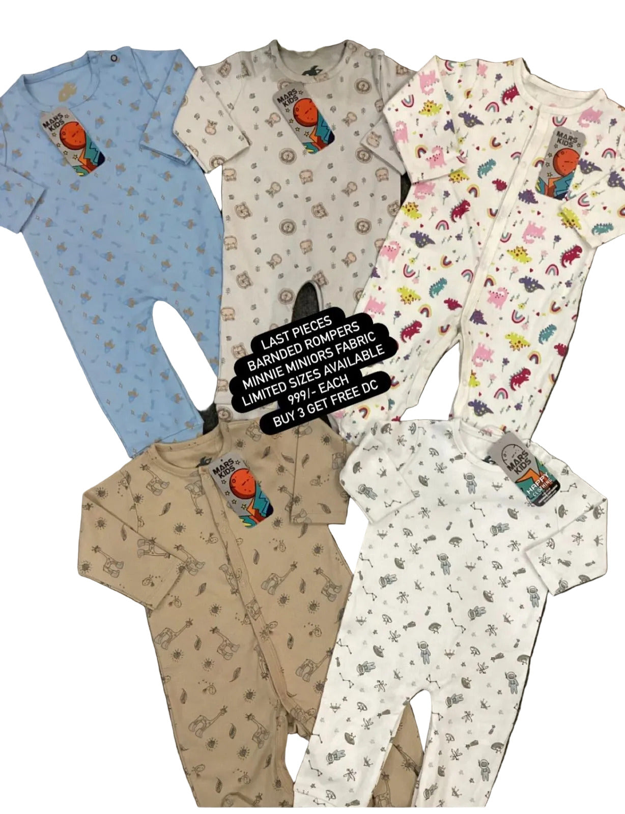 Kids Infant Affordable Baby Outfits –- Summer New Arrival Original Branded Rompers Cotton