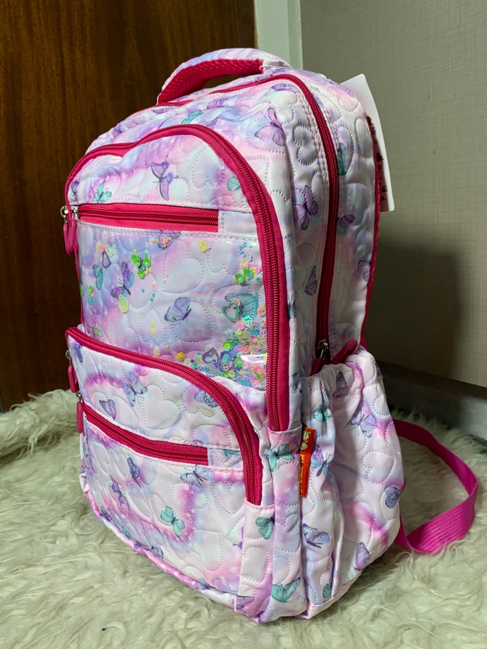 Girls  School/College  Bag Pack High Quality Double Zipper Inch 18