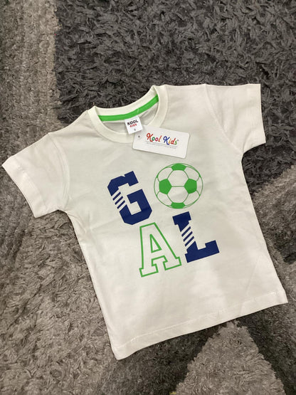 Kids Boys Summer T Shirt Branded Imported Goal