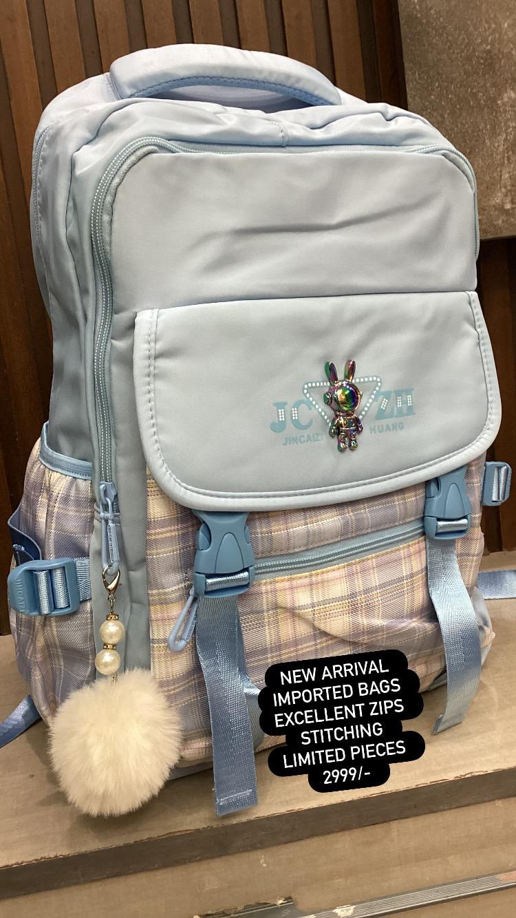 Kids Girls Boys SChool Bag Pack High Quality Double Zipper 17 Inch