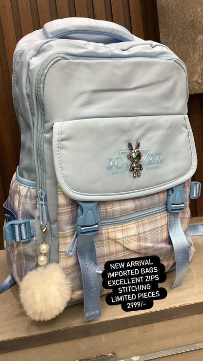 Kids Girls Boys SChool Bag Pack High Quality Double Zipper 17 Inch