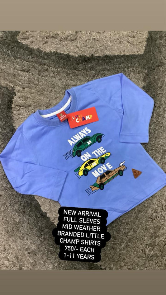 Kids Boys Girl Affordable Baby Outfits –-Full Sleeves Imported T Shirt