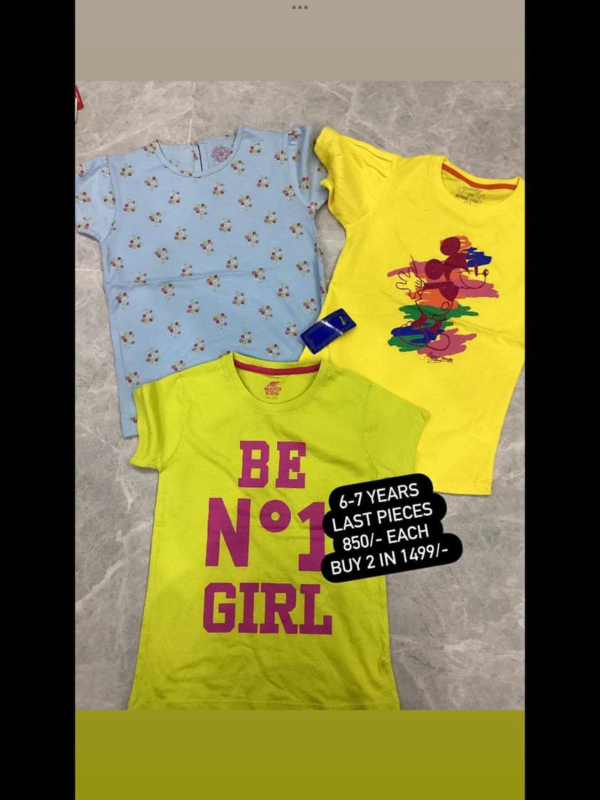 Kids Summer Sale Imported Original Branded Pack of 3 Shirts Set