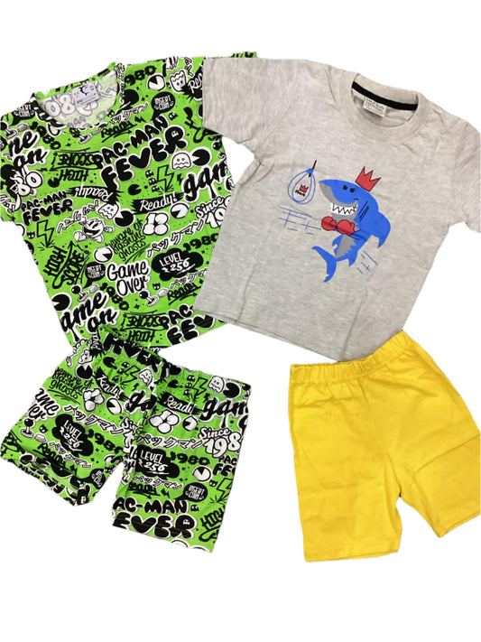 Kids Girls Boys Summer Pj Suit 4-5 Year