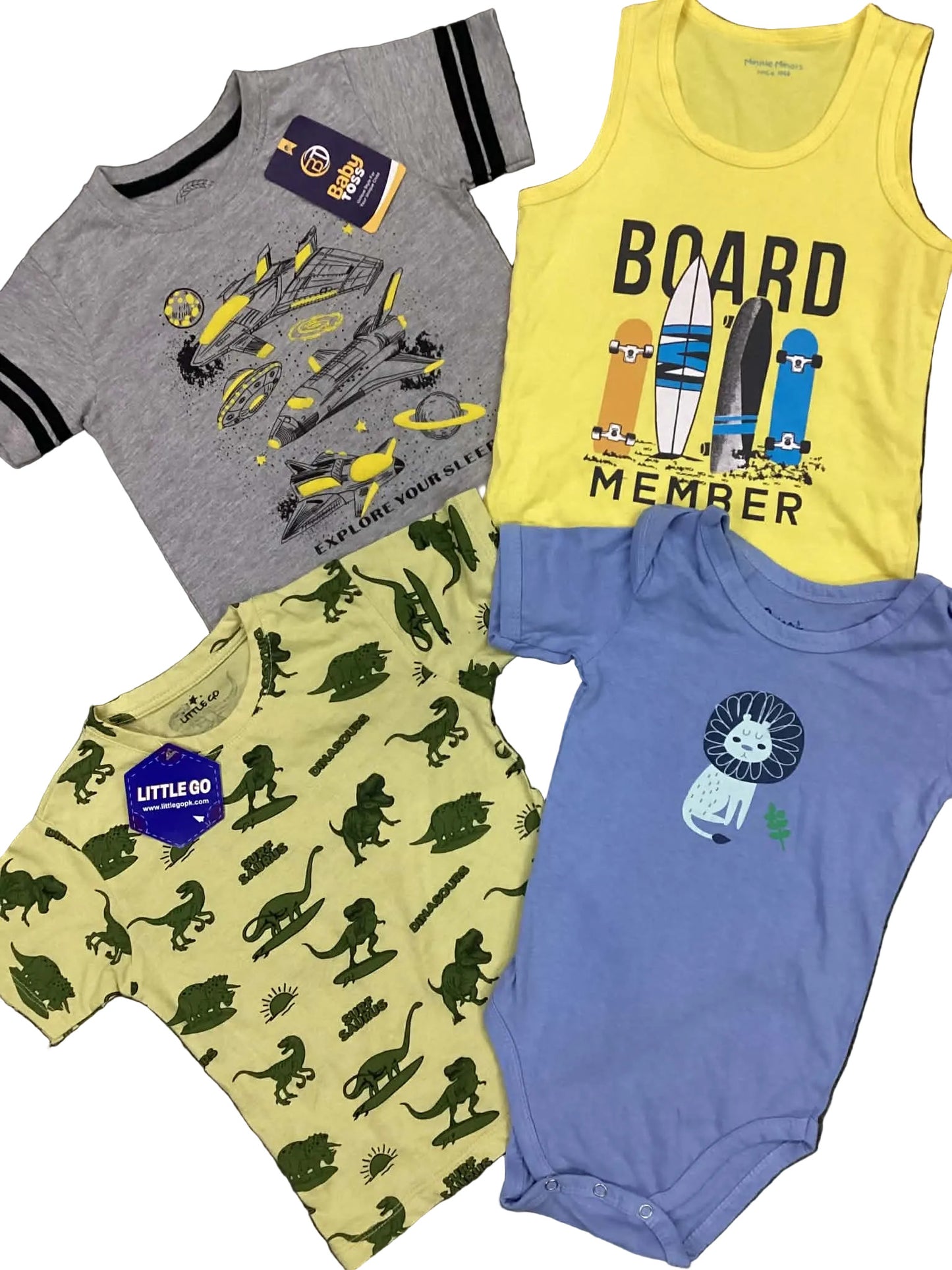 Kids Boys  Affordable Baby Outfits –- Summer Sale New Arrivals Packs Shirts and romper pack