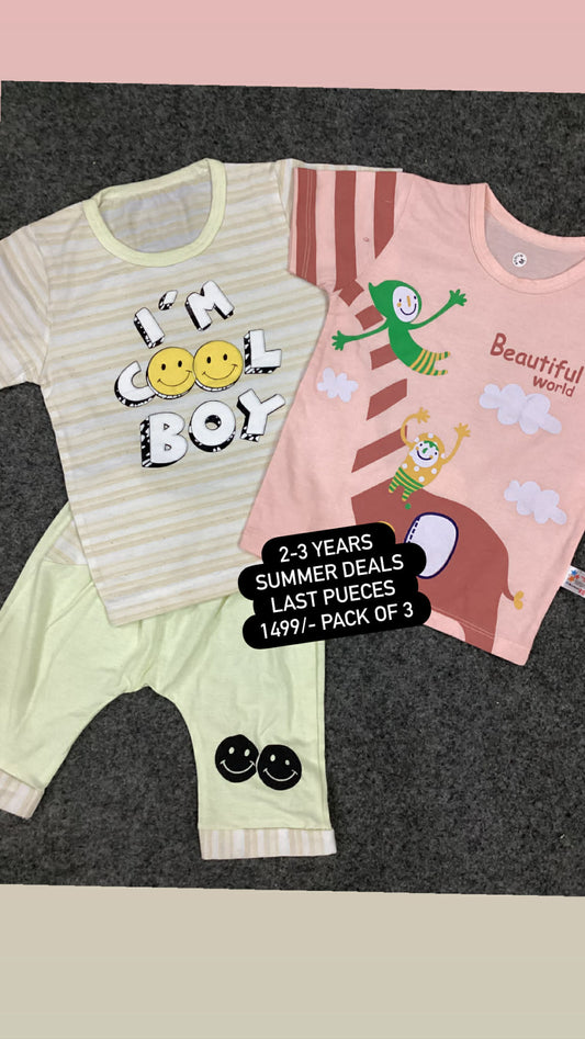 Kids Affordable Collection 2026: Kids Boys Branded Packs Deal Summer Sale 2-3 Year